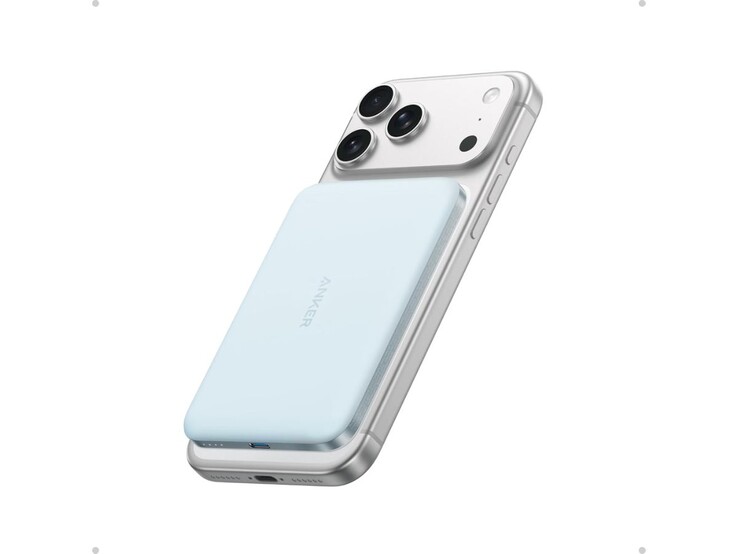 De Anker Nano Power Bank (5K, MagGo, Slim) in blauw