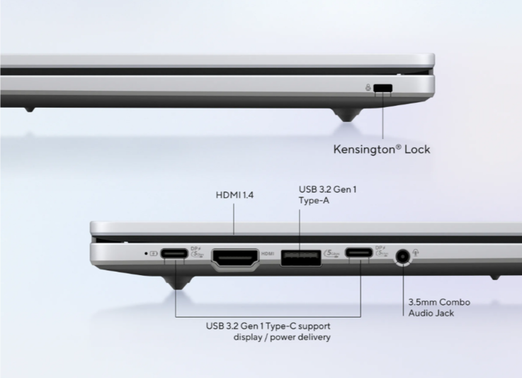 Aansluitingen van de Asus Chromebook CX15