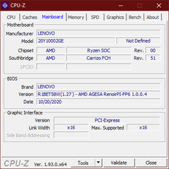 CPU-Z moederbord