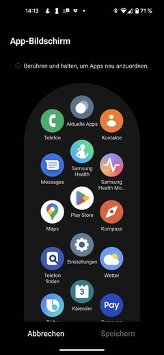 De volgorde van de apps kan worden gewijzigd op uw smartphone