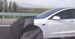 Tesla Model 3 Highland Project prototype. (Afbeeldingsbron: via @DriveTeslaca)