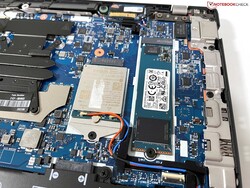 De M.2-2280 SSD ondersteunt PCIe 4.0 en kan worden vervangen.