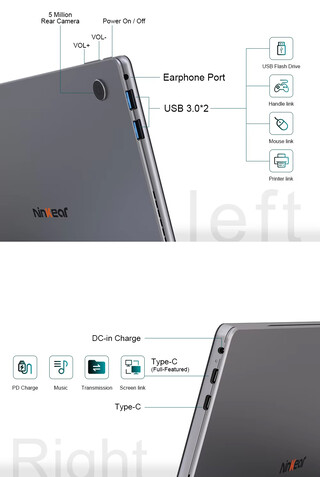 Poortconfiguratie van de tablet