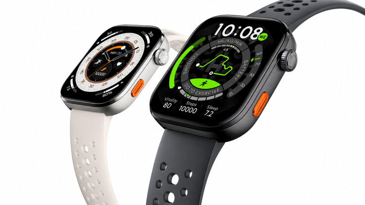 De twee kleuropties van de smartwatch