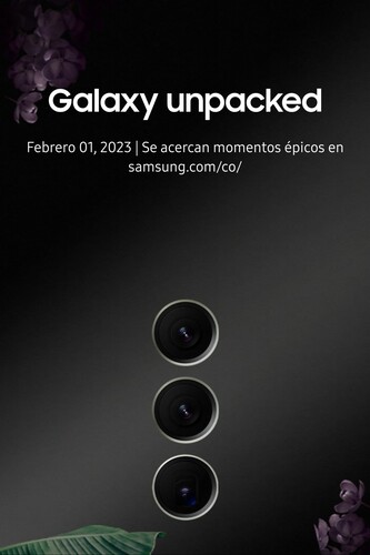 Vermeende Galaxy Unpacked promotieposter (afbeelding via Ice Universe op Twitter)