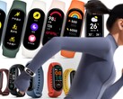 De Xiaomi Mi Band 7 (boven) biedt een aantal belangrijke upgrades ten opzichte van de Mi Band 6 (onder). (Afbeelding bron: Xiaomi - bewerkt)