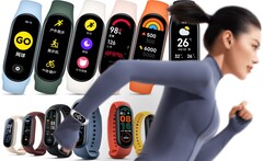 De Xiaomi Mi Band 7 (boven) biedt een aantal belangrijke upgrades ten opzichte van de Mi Band 6 (onder). (Afbeelding bron: Xiaomi - bewerkt)