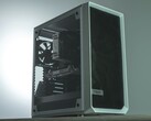 Witte pc-behuizing met zijpaneel en voorkant van gaas die de interne componenten en koelventilatoren toont. (Afbeeldingsbron: Anthony Roberts / Unsplash)