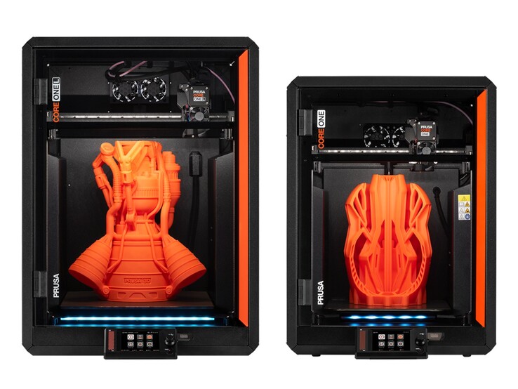 Prusa Core One L (links) vs. de Core One (rechts). (Afbeeldingsbron: Prusa)