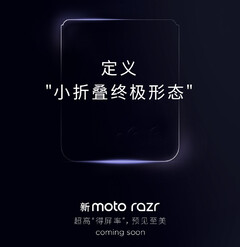 De Razr van dit jaar staat mogelijk bekend als de Razr 40 Ultra buiten China. (Beeldbron: Motorola)