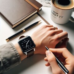 Samsung brengt mogelijk binnenkort vierkante smartwatches terug (Afbeelding gegenereerd door DALL-E 3.0)