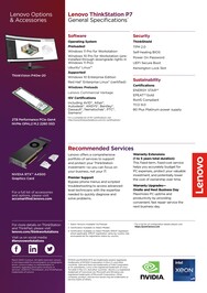 Lenovo ThinkStation P7 - Specificaties contd. (Beeldbron: Lenovo)