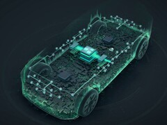 Software-gedefinieerde voertuigarchitectuur met gecentraliseerde computer- en aangesloten infotainmentcomponenten (Afbeelding bron: Volkswagen Group)
