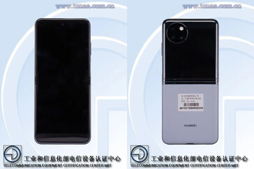 Huawei's "second-gen Pocket" lekt uit. (Bron: TENAA)