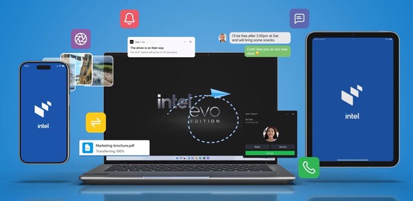 Met de Intel Unison app konden eigenaars hun telefoons en tablets verbinden met een Windows PC. (Afbeeldingsbron: Intel)