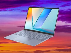 Dankzij de Intel Lunar Lake APU's had de Asus Vivobook S 14 een batterijlevensduur van meer dan 17 uur in onze WLAN-test. (Afbeelding bron: Asus, Unsplash, bewerkt)