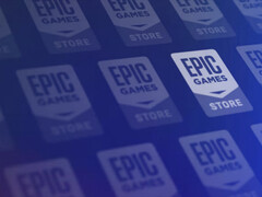Epic Games gaat een racegame gebruiken voor zijn volgende mobiele weggevertje, logo afgebeeld. (Afbeeldingsbron: Epic Games Store - bewerkt)