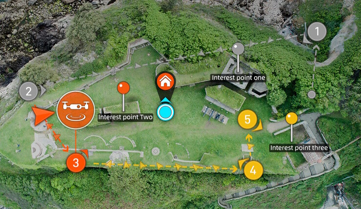 Routes kunnen via GNSS worden geprogrammeerd (Afbeelding bron: Fimi)