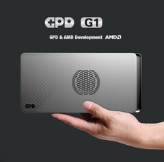 De GPD G1 vertrouwt nog steeds op een AMD RDNA 3 laptop GPU. (Afbeeldingsbron: GPD)