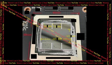 Een Navi 31 GPU in een Navi 32-pakket van 40x40 mm. (Bron: MLID)