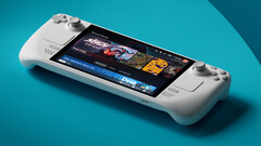 Steam Deck getoond met Steam bibliotheekinterface (Afbeelding bron: Valve - Steam Deck)