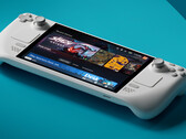 Steam Deck getoond met Steam bibliotheekinterface (Afbeelding bron: Valve - Steam Deck)