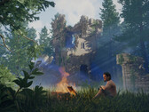 Linux-gamers kunnen samen met hun Windows-collega's bij het vuur zitten in Enshrouded (Afbeelding: Keen Games GmbH).