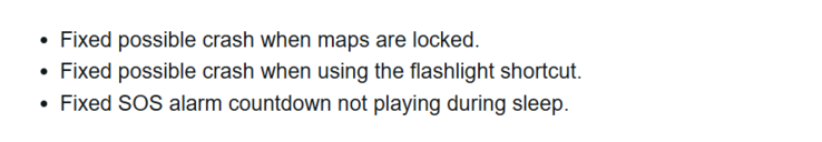 De release notes voor systeemsoftware 20.24 voor de Fenix 8 smartwatches. (Afbeelding bron: Garmin)