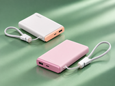 De Oppo 33 W Pocket Charge is verkrijgbaar in de kleuren lichtroze en kaki.