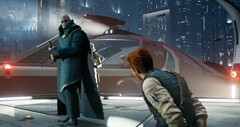 Star Wars Jedi Survivor wordt weergegeven op slechts 720p in de 60fps grafische modus op PS5 (Afbeelding: Digital Foundry)