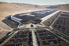 Tesla&#039;s gigafabriek in Nevada, VS. (Afbeeldingsbron: Tesla)