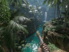 Een afbeelding van de jungle in Green Hell, momenteel te koop op Steam.