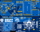 Bruce PCB v1 Smoochiee render (Afbeelding Bron: PCBWay)
