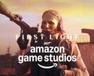 007 First Light schurk getoond met Amazon Game Studios logo