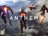 Een screengrab van het logo van Anthem van de oorspronkelijke gameplay onthulling (afbeeldingsbron EA)