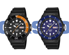 De Casio MRW-230H-1E4V en MRW-230H-2EV tegen het Casio logo.