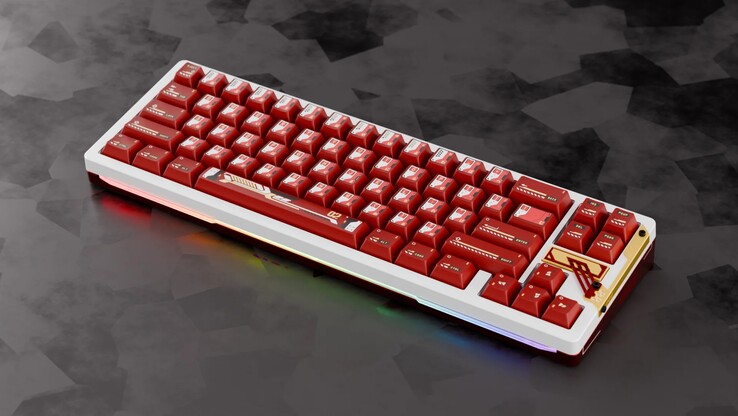 Chilkey zal de Slice68 HE ook aanbieden in een rood EVA-02 thema. (Afbeeldingsbron: Chilkey)