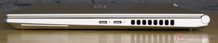 2x USB-C met Thunderbolt 4 en DisplayPort