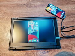 Beeldschermoverdracht naar een externe monitor via USB-C en het Display Port protocol