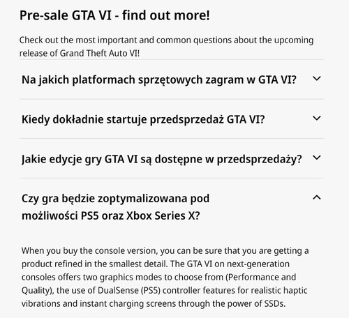 Prestatiemodi van GTA 6 voor PS5 en Xbox in detail