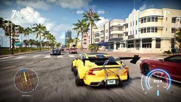 Afbeelding: Een screenshot van de gameplay uit Need for Speed Heat.