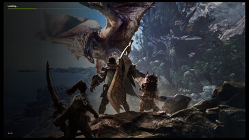 Afgebeeld: GeForce Now App laadt Monster Hunter World (Afbeelding Bron: screenshot genomen met dank aan Nvidia's eigen app)