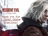 Resident Evil Requiem viert 1 miljoen verlanglijstjes op meerdere platforms. Bedankbericht afgebeeld (bron: Resident Evil's X account)