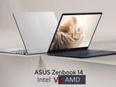 Intel-ZenBook 14 vs. AMD-ZenBook 14 (Afbeelding bron: Asus met bewerkingen)