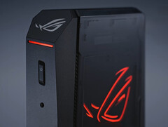 Asus heeft de ROG NUC 2025 ontworpen om verticaal gebruikt te worden, net als zijn voorganger. (Afbeeldingsbron: Asus)