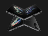 Galaxy Z Fold4 render. (Bron: OnLeaks x SmartPrix)