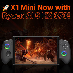 De OneXPlayer X1 Mini evenaart de originele Lenovo Legion Go met een identiek scherm. (Afbeeldingsbron: One-Netbook)