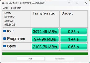 AS SSD kopiëren