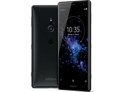 De Sony Xperia XZ2, geleverd door Sony Germany.