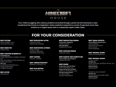A screengrab of the campaign being run by Warner Brothers for A Minecraft Movie (image source: Warner Bros.)